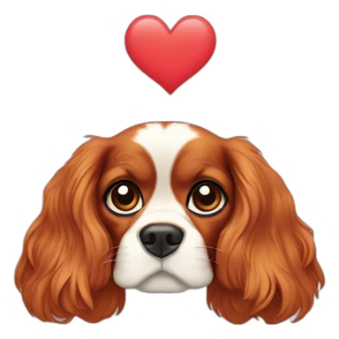 The Cavalier King Charles Spaniel take heart sticker