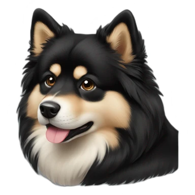 finnish-lapphund-black sticker