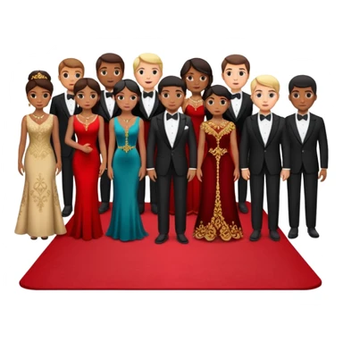 red carpet and crowd sticker