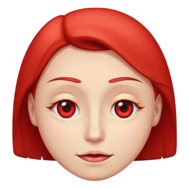 Drowsy red eyes with a smirk sticker