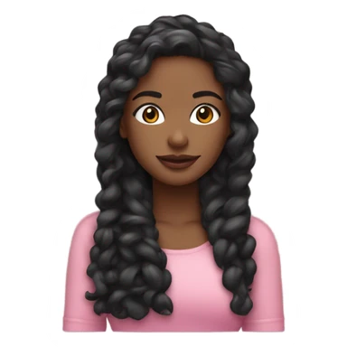 uma cartola preto com uma delicada e fina fita rosa na base caindo sticker