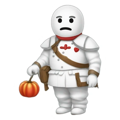 Bonhomme qui se mort les lèvres sticker