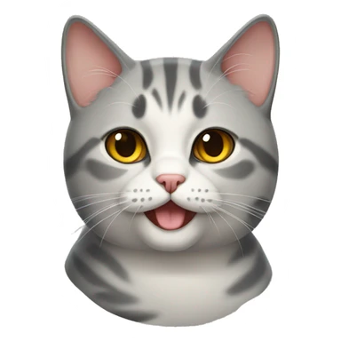 a british fold cat sticker