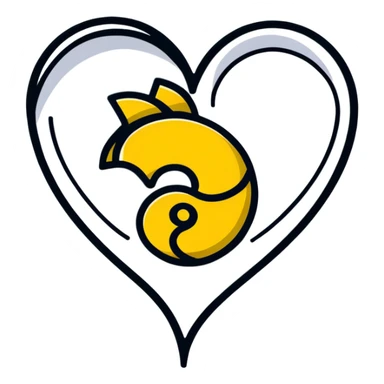 Wu-Tang Clan logo inside a heart sticker