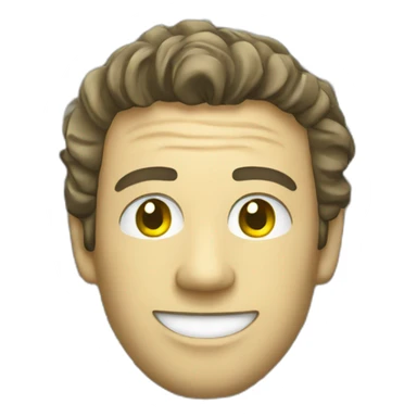 smiling man constructed out of dollar bills sticker