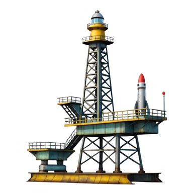 sea rocket launch platform sticker