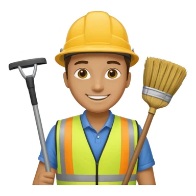 Street Cleaner - broom & vest





 sticker