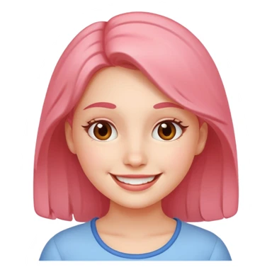 Smiling radiant girl sticker