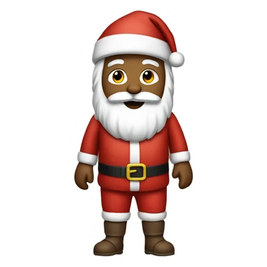 Santa wearing jumpsuit  sticker