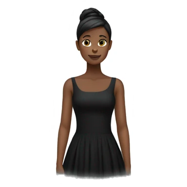 black dress on shoulders sticker