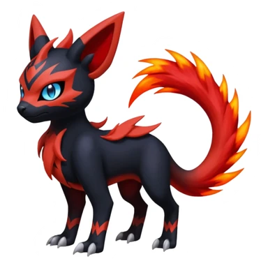 Meloetta-Litten-Guilmon-Darkrai-Pokémon-Fakémon-fusion-hybrid-creature sticker