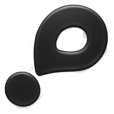 black multiple question mark sticker