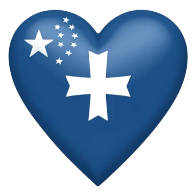 Bandiera micronesia forma cuore sticker