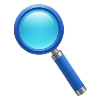 Magnifier blue sticker