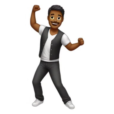 homme danseur enceinte sticker