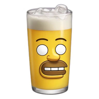 Homer Simpson drink lean sticker