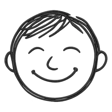 a face with a relaxed smile sticker