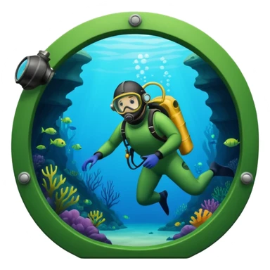 Cave Divers logo based on name and colors sticker