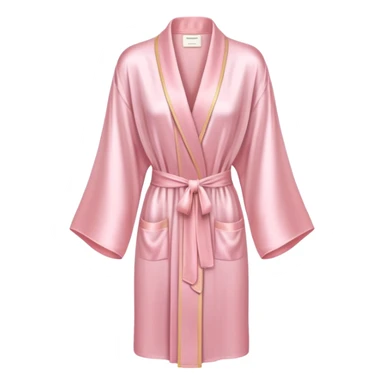 Light pink silk robe sticker