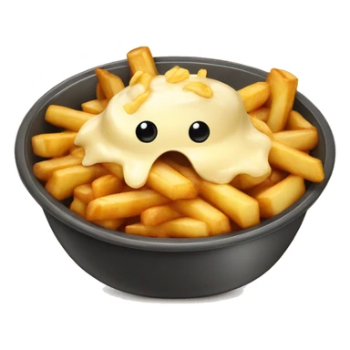 Poutine qui mange de la poutine sticker