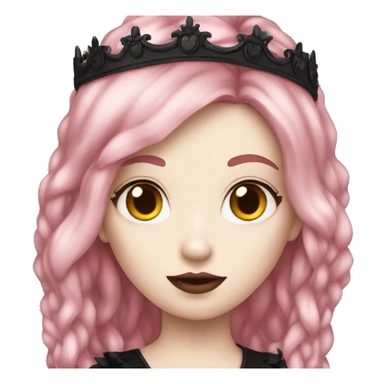 goth red head princess sticker
