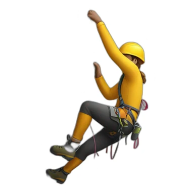 people climbing sticker