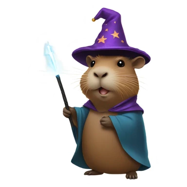 capybara wizard sticker