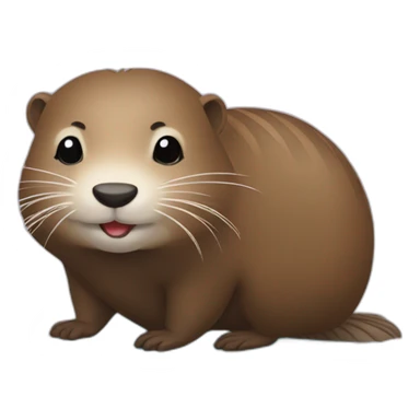 Nutria in love sticker