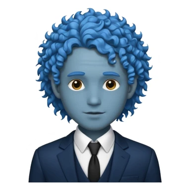 ethereal-pastel-transparent-translucent-gorgeous-spectral-dark-greyish-blue-whitish-gloomy-man-with-blue-curly-hair-with-a-beautiful-black-suit sticker