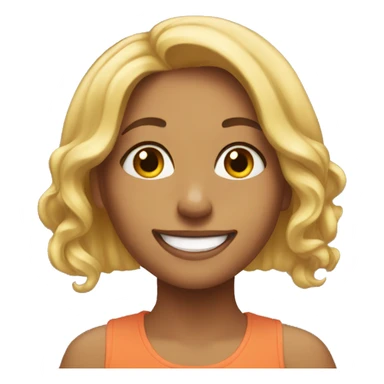 Lauren happy sticker