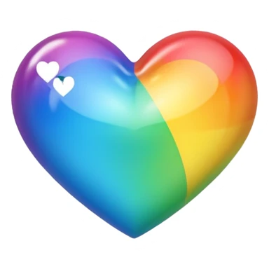 Corazón arcoíris  sticker