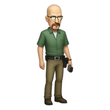Hanck schrader arresting Walter white sticker