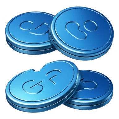 blue coins credit pack sticker