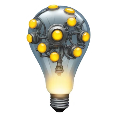 IA chatbot lightbulb sticker