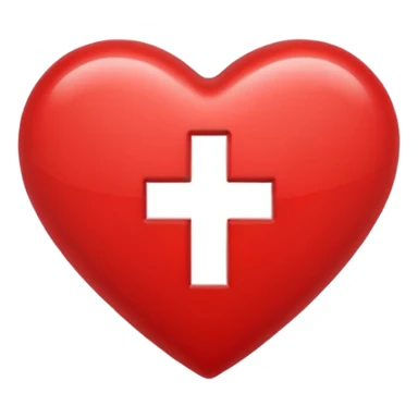 heart with plus on it sticker