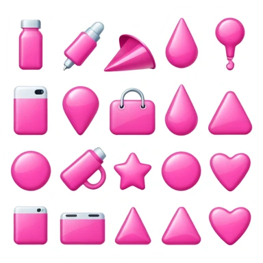Pink aesthetic objects sticker