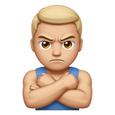 emoji angry arms crossed sticker