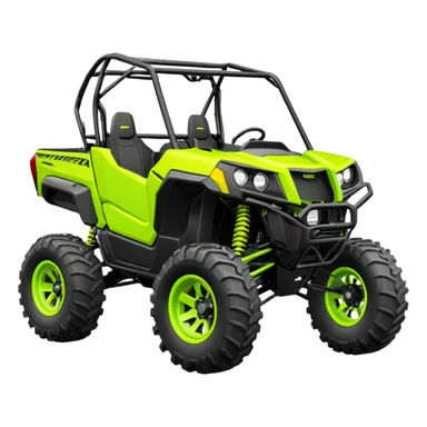 neon yellow green pioneer 500 side by side sticker