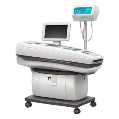 Pink ombre ultrasound machine with glitter sticker