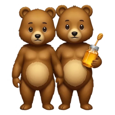 Bear couple sticker
