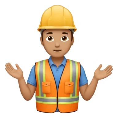 man working in construction full body sticker