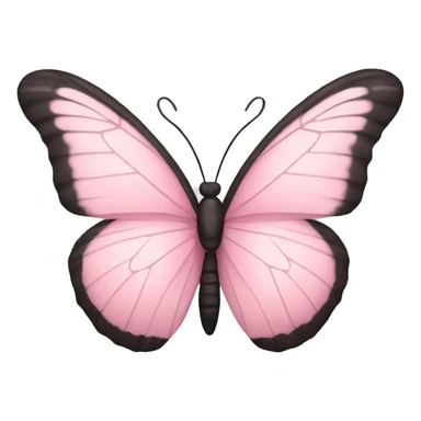 Light pink butterfly sticker
