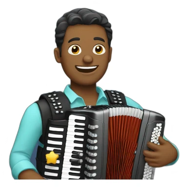 accordion-player sticker