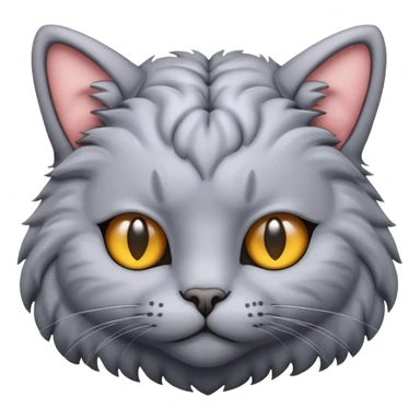 Brain shaped like a cat sticker