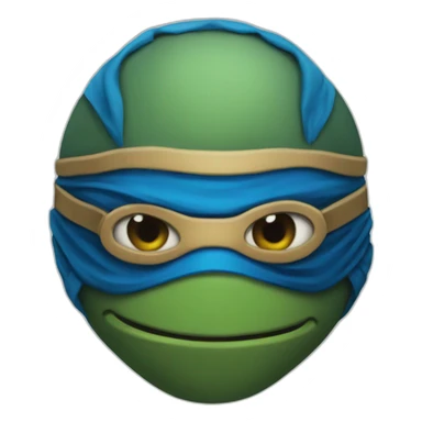 Blue mask ninja turtle sticker