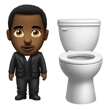 P diddy skibidi toilet sticker