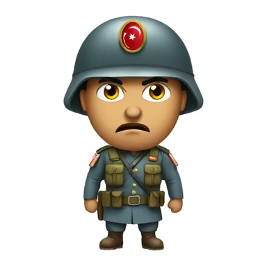 angry Turkish soldier sticker