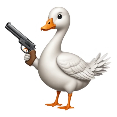 Goose with a ar sticker