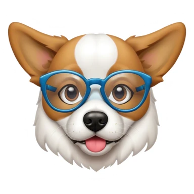 Perro con lentes de ferxxo sticker
