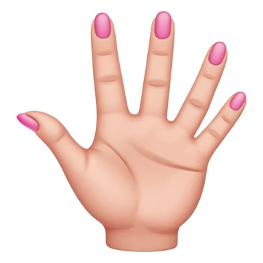Should be like a simple hand emoji where the hands form an equilateral triangle with the two thumbs forming the top side and then the remaining four fingers on each hands meet at the middle going down. sticker